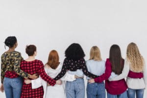 back-view-group-best-friends-holding-each-other