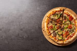 vegetarian-pizza-with-zucchini-tomato-peppers-mushrooms