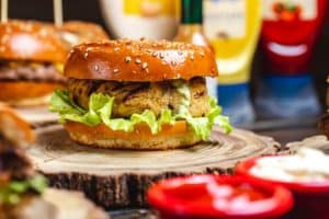 side-view-veggie-burger-vegetarian-burger-lettuce-leaf-burger-buns_