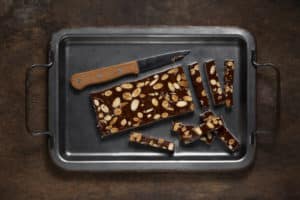 Dark Chocolate Bark with Nuts and Dried Fruit