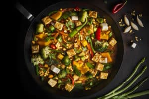 Hot Vegan Spinach Chili Palak Tofu